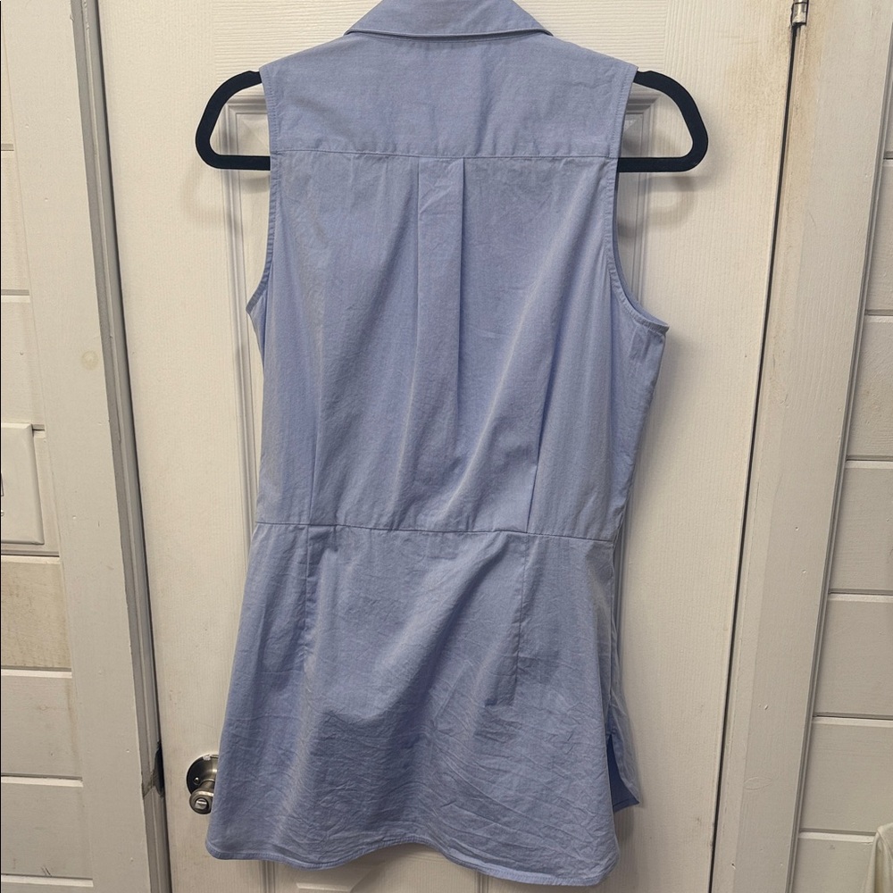 Calvin Klein Women's Light Blue Button Down Shirt 👍 like NEW 🦋 - Picture 5 of 6